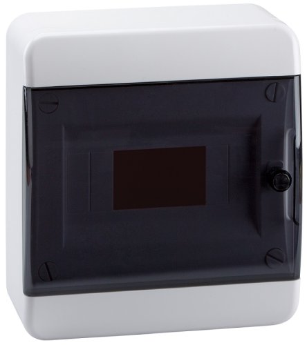 Бокс пластиковый Кэаз OptiBox ЩРН-П-8 P-BNK-2-08-IP41 (240х218х102мм) IP40 прозрачная дверца картинка 